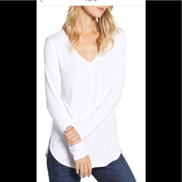 Halogen V neck tencel tunic size XS, NWT - Picture 4 of 7